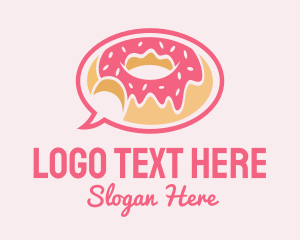 Strawberry Donut Chat Logo