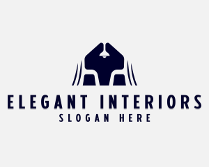 Interior Chair Furniture logo design