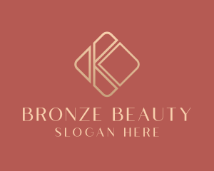 Bronze - Elegant Gold Company Letter K logo design