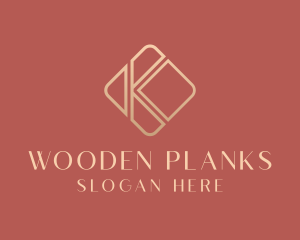 Elegant Gold Company Letter K logo design