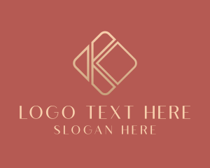 Letter K - Elegant Gold Company Letter K logo design