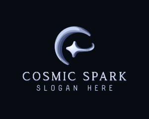 Cosmic Moon Star logo design