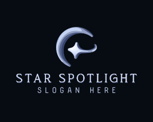 Cosmic Moon Star logo design