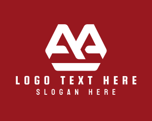 White - Modern Generic Business Letter AA logo design
