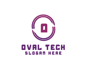Oval - Futuristic Oval Business logo design
