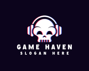 Skull Spooky Gaming logo design