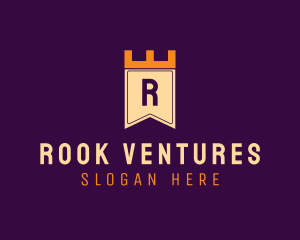 Rook - Royal Regal Banner Monarch logo design