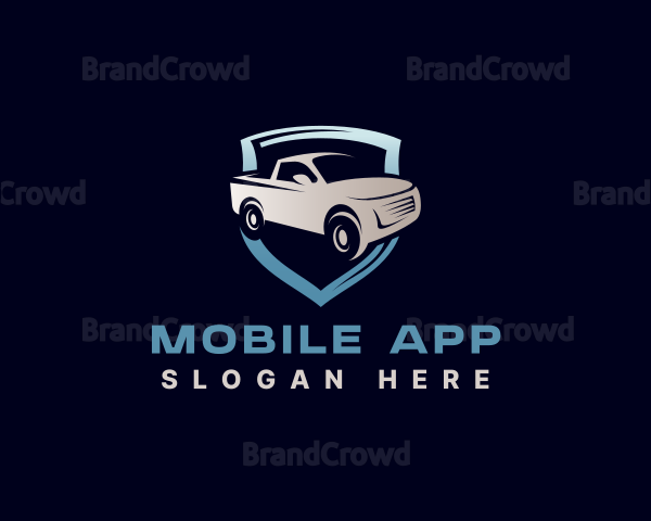 Automotive Pickup Truck Garage Logo