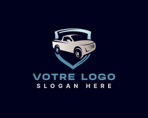 Automotive Pickup Truck Garage Logo