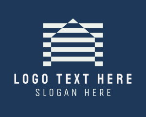 Architecture - House Home Stripes logo design