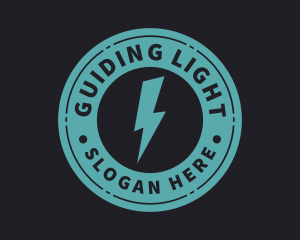 Electric Lightning Volt logo design