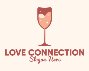 Romance - Sparkling Heart Wine logo design