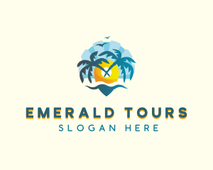 Island Beach Travel logo design