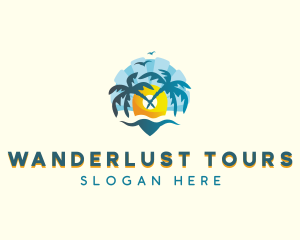 Island Beach Travel logo design