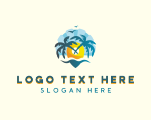Locator - Island Beach Travel logo design