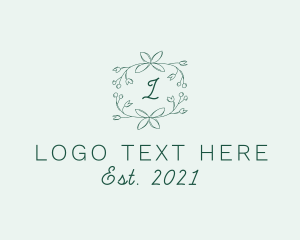 Wreath - Organic Beauty Boutique Cosmetics logo design