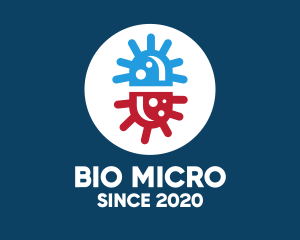 Microbiology - Virus Medicine Capsule logo design