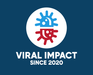 Infection - Virus Medicine Capsule logo design