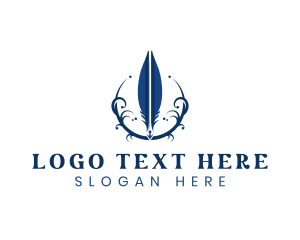 Quill - Quill Pen Feather logo design