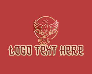 Mythology - Red Phoenix Mythology logo design