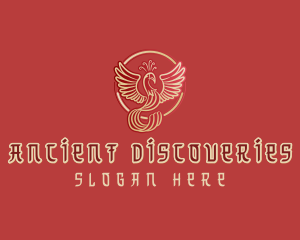 Red Phoenix Mythology logo design