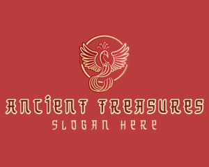 Red Phoenix Mythology logo design