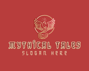 Red Phoenix Mythology logo design