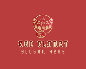 Red Phoenix Mythology logo design