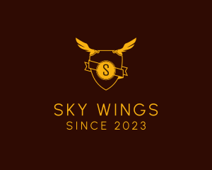 Eagle Wing Shield logo design