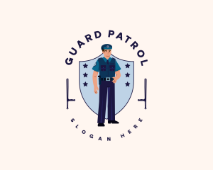 Patrol - Police Officer Baton logo design