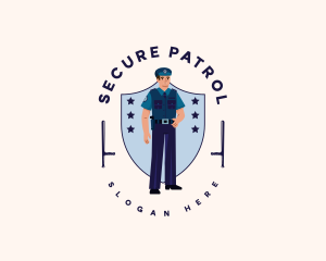 Patrol - Police Officer Baton logo design