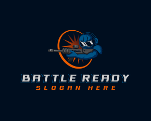 Infantry - Soldier Gun Gaming logo design