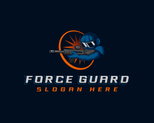 Enforcer - Soldier Gun Gaming logo design