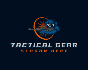 Tactical - Soldier Gun Gaming logo design