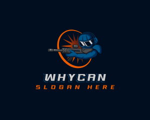 Arcade - Soldier Gun Gaming logo design