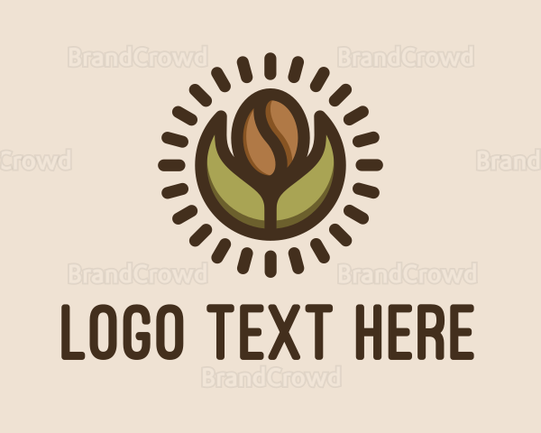 Coffee Bean Leaf Logo