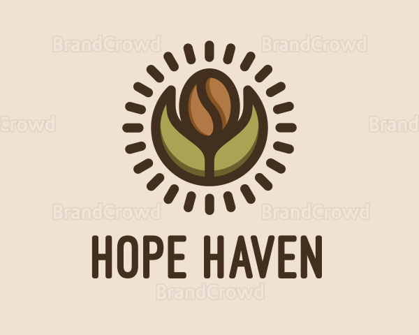 Coffee Bean Leaf Logo