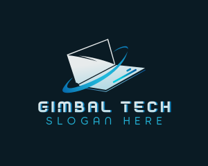 Computer Laptop Tech logo design