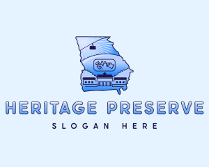 Georgia Stone Mountain logo design