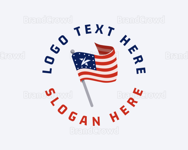 National American Flag Logo