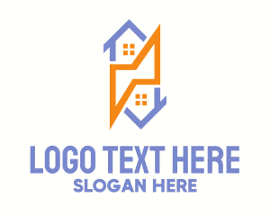 Power - Electrical Bolt Homes logo design