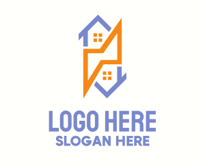 Power - Electrical Bolt Homes logo design