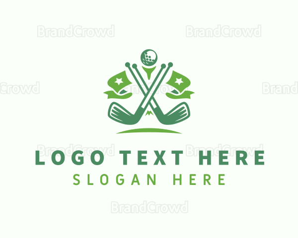 Sports Golf Clubs Logo