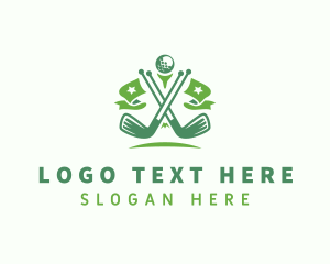 Golf Bag - Sports Golf Clubs logo design