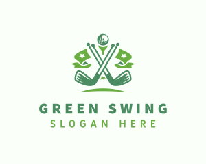 Golf - Sports Golf Clubs logo design