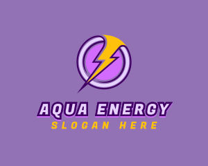 Energy Lightning Power logo design