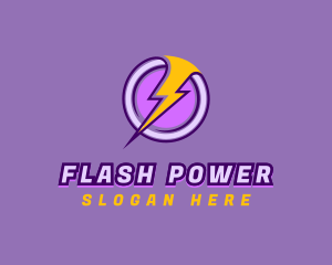 Energy Lightning Power logo design