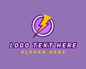 Technology - Energy Lightning Power logo design