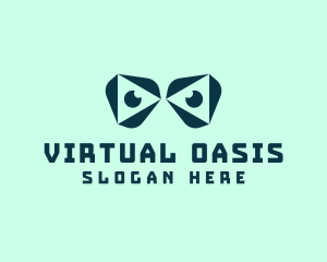 Virtual Reality Eyes logo design