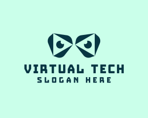 Virtual Reality Eyes logo design